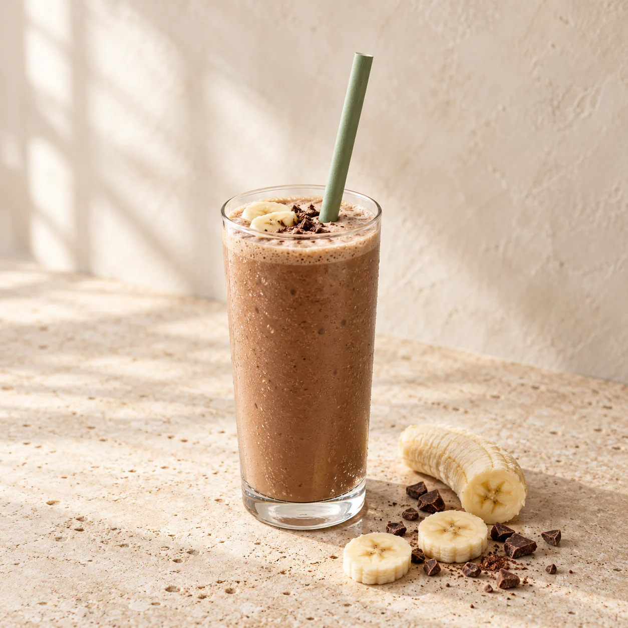 Iced Mocha Protein Shake, plated