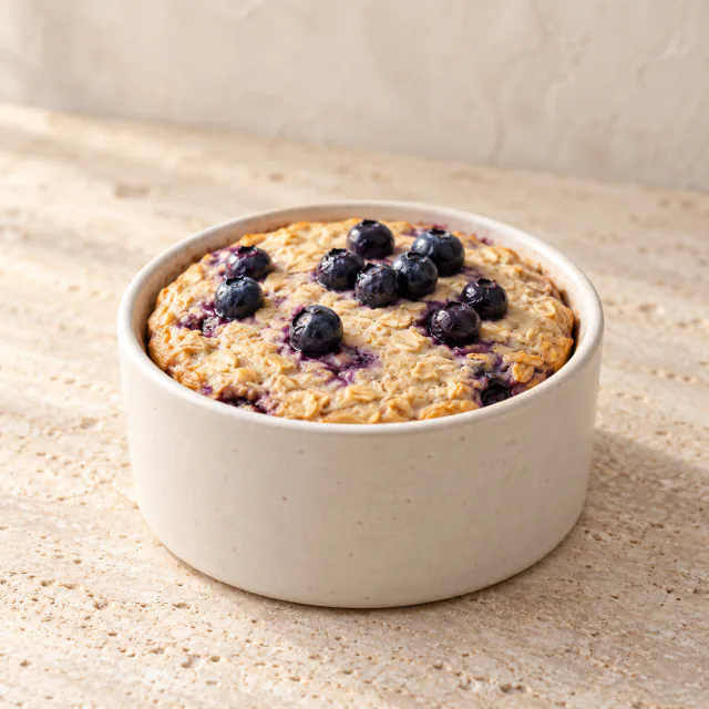 Baked Blueberry Protein Oats
