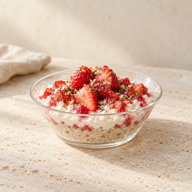Strawberry Cheesecake Overnight Oats