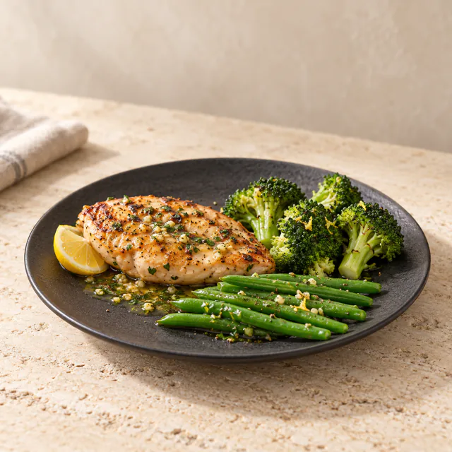 Lemon Garlic Chicken & Greens