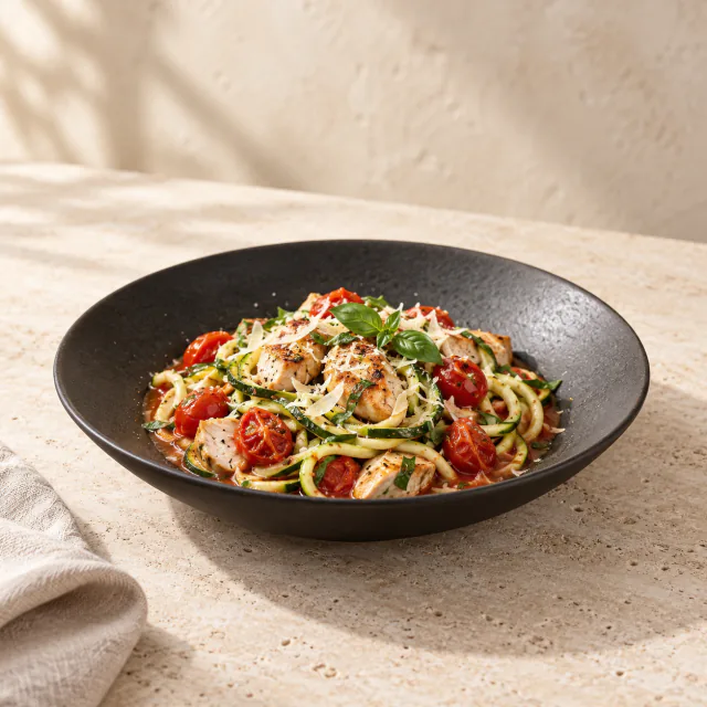 Chicken Courgetti with Tomato & Basil