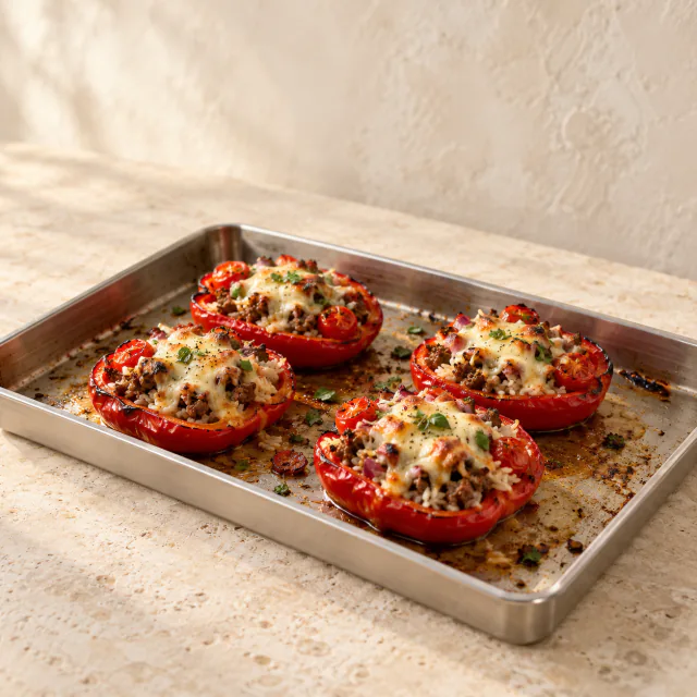 Beef Stuffed Peppers