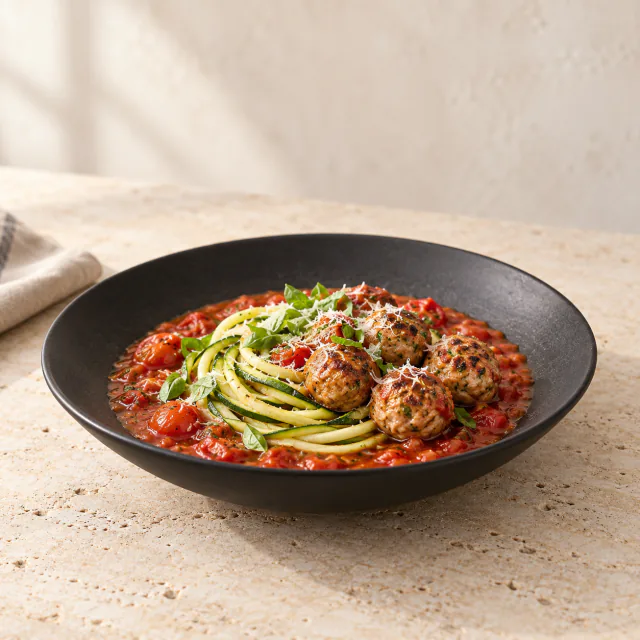 Turkey Meatballs & Courgetti