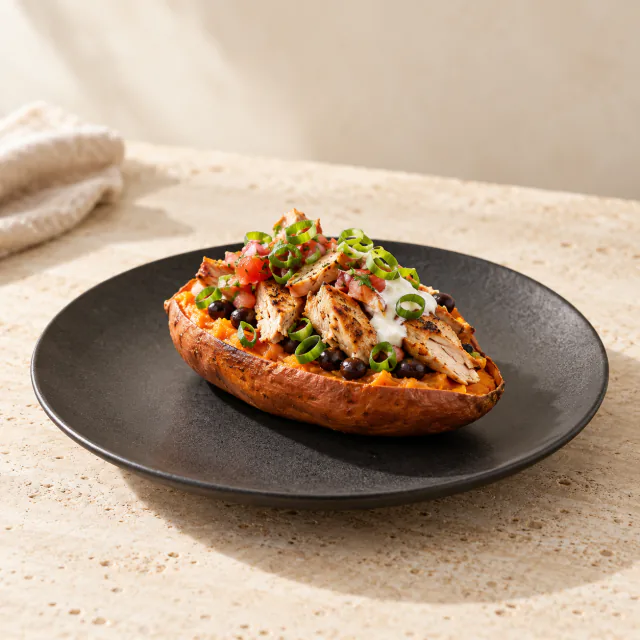 Chicken Stuffed Sweet Potato
