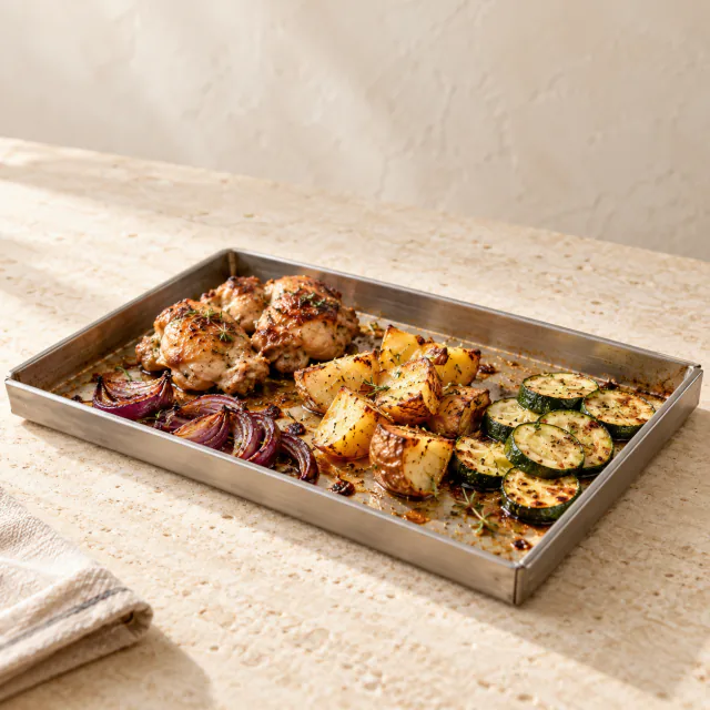Chicken Thigh & Potato Traybake