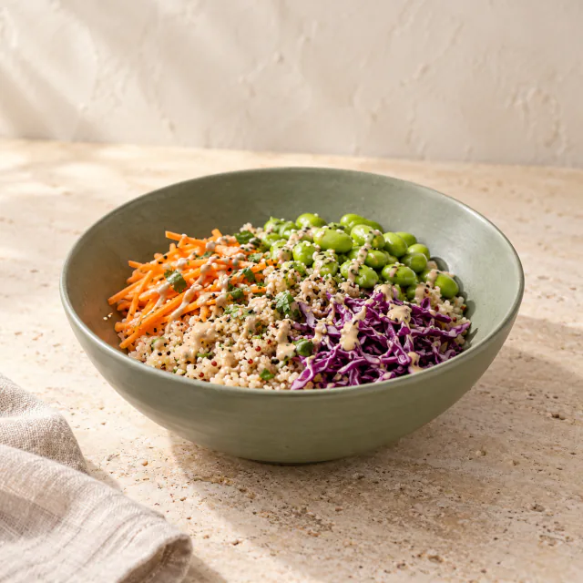 Sesame Quinoa Edamame Crunch