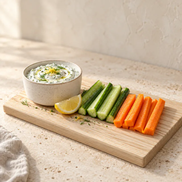 Herby Yogurt Dip & Veg