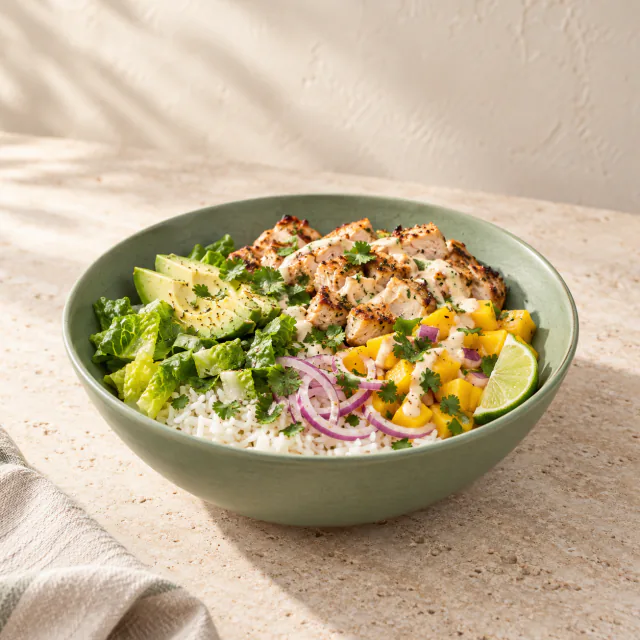 Mango Salsa Chicken Bowl